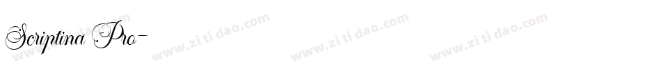 Scriptina Pro字体转换